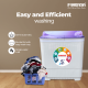 Feltron 12 kg Semi Automatic Top Load Washing Machine with Full Glass Soft Close Lid (FIPL12FGSWM)