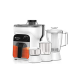  Havells Stilus 500W Juicer Mixer Grinder 4 jar With 3 Speed LED Indication, Big Size Pulp Container, Juicer Jar With Fruit Filter & Sliding Spout, 1 Ltr Transparent Serving Jar (White/Black)
