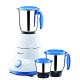 Bajaj Bravo Dlx 500-Watt Mixer Grinder (White/BLUE)