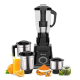 Lifelong 750W Juicer Mixer Grinder, 4 Jars for Grinding, Mixing, and Juice at home, 1.5L Juicer With Fruit Filter (LLMG75, Black)