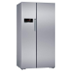 Bosch 658L 2 Star Frost Free Side by Side Refrigerator with Temperature Display (Series 2, KAN92VS30I, Silver)