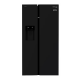 Voltas Beko 634L Frost Free Side by Side Refrigerator with Neo Frost Dual Cooling (RSB655GBRF, Glass Black)